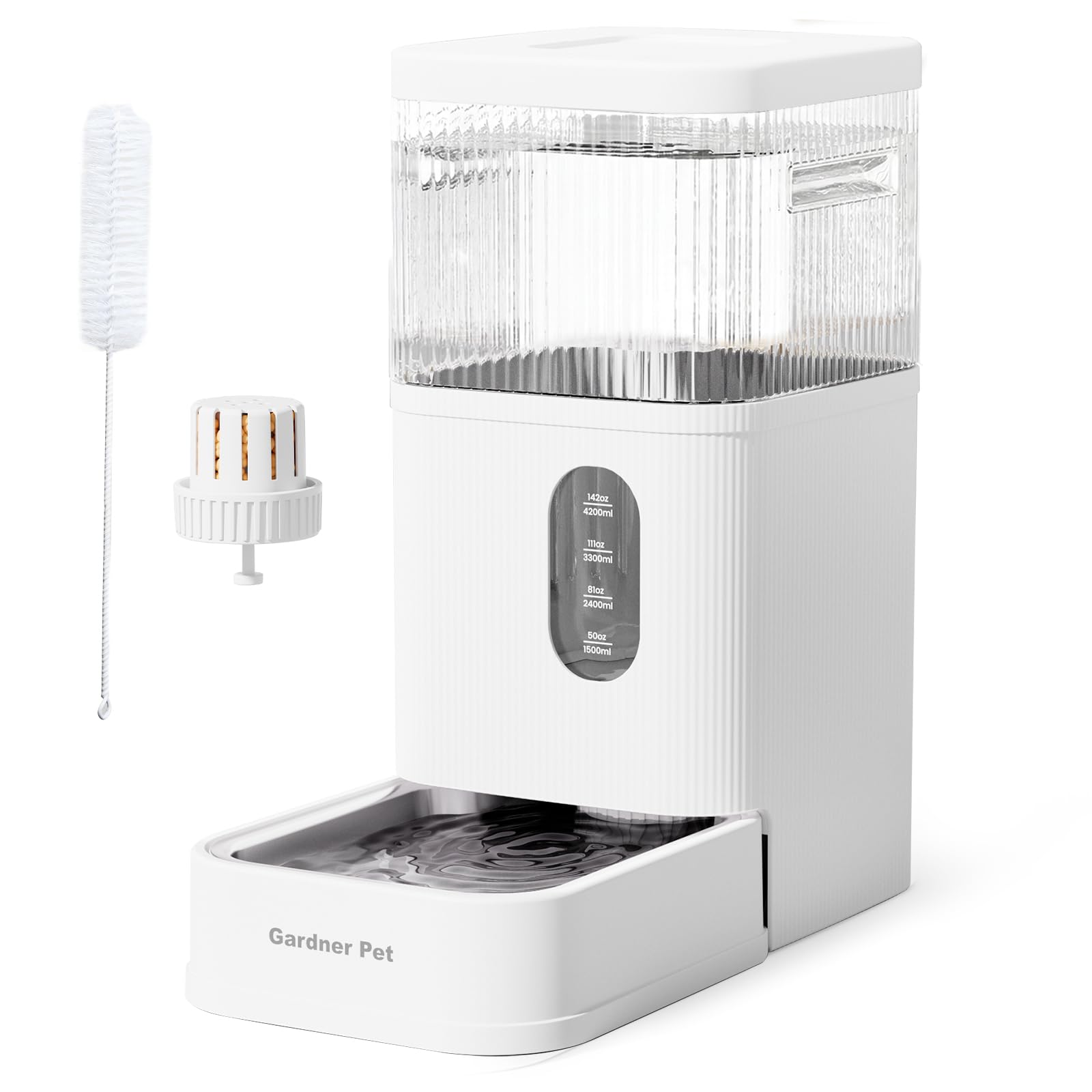 Gardner Pet dishwasher-safe stainless steel bowl for easy maintenance.