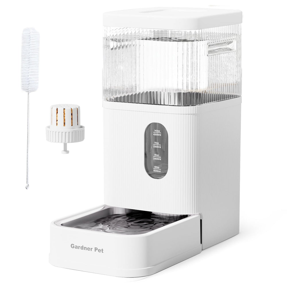 Gardner Pet dishwasher-safe stainless steel bowl for easy maintenance.
