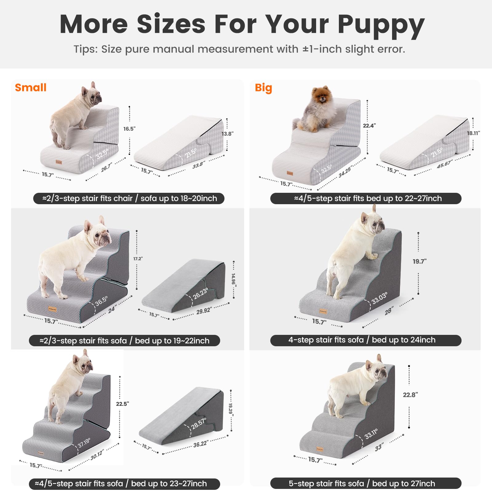 Gardner Pet anti-slip base provides stable climbing for small dogs
