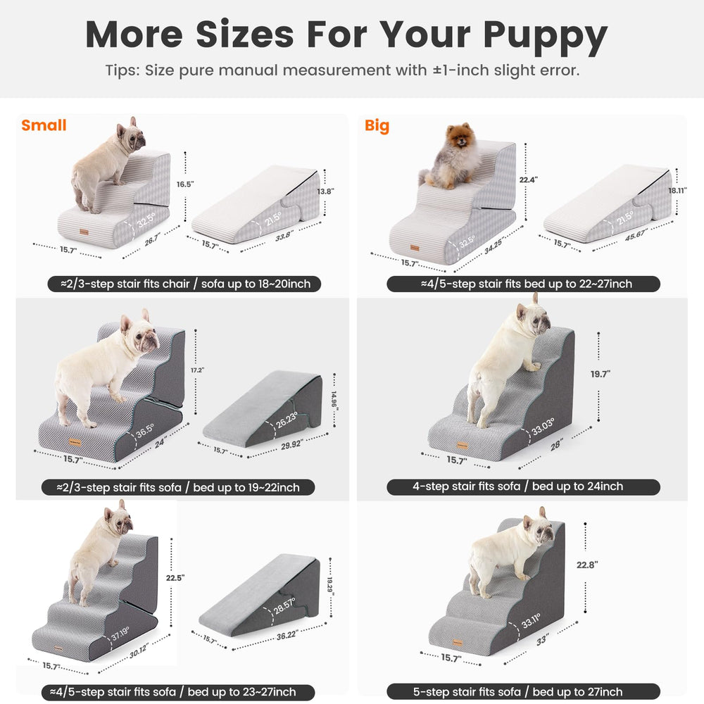 Gardner Pet anti-slip base provides stable climbing for small dogs