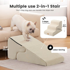 Gardner Pet dog stairs with anti-slip base prevent slips on wood floors