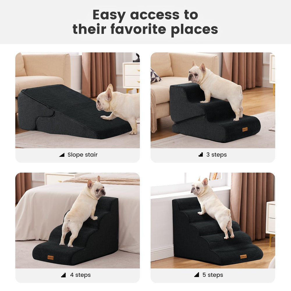 Gardner Pet dog stairs back-handle, portable and easy to move.