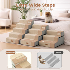Gardner Pet dog stairs with extra-wide steps for stable footing
