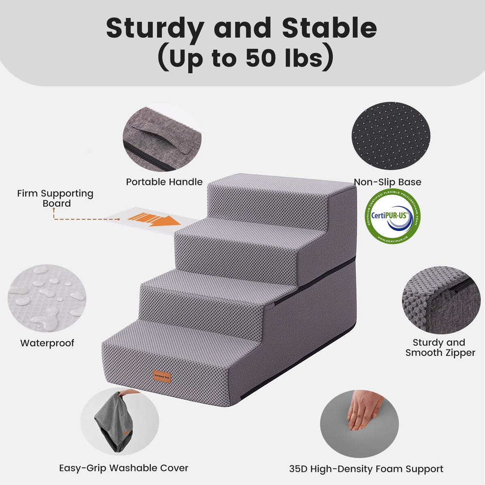 Gardner Pet foldable stairs become a bed for naps
