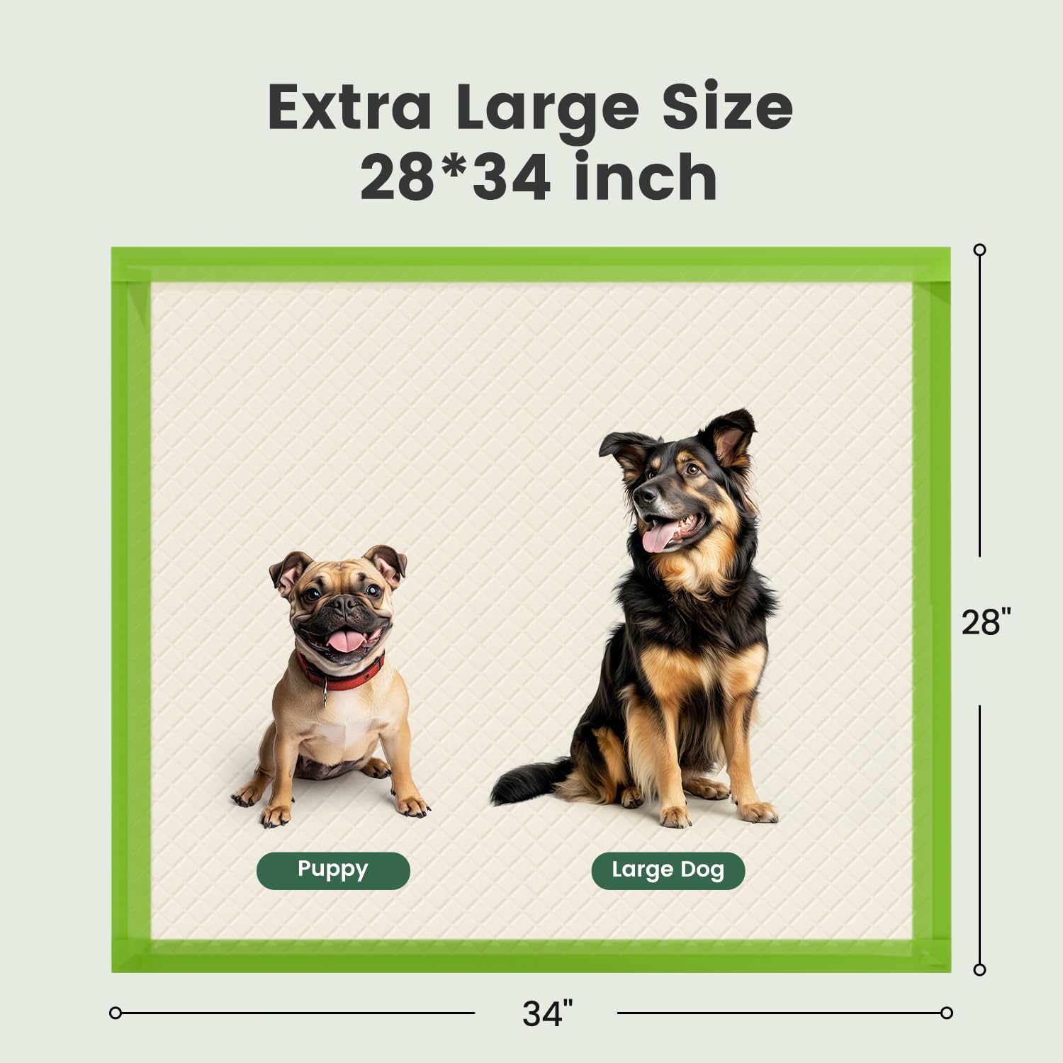 Gardner Pet ECO mix-polymer pad for high absorbency and reduced tracking