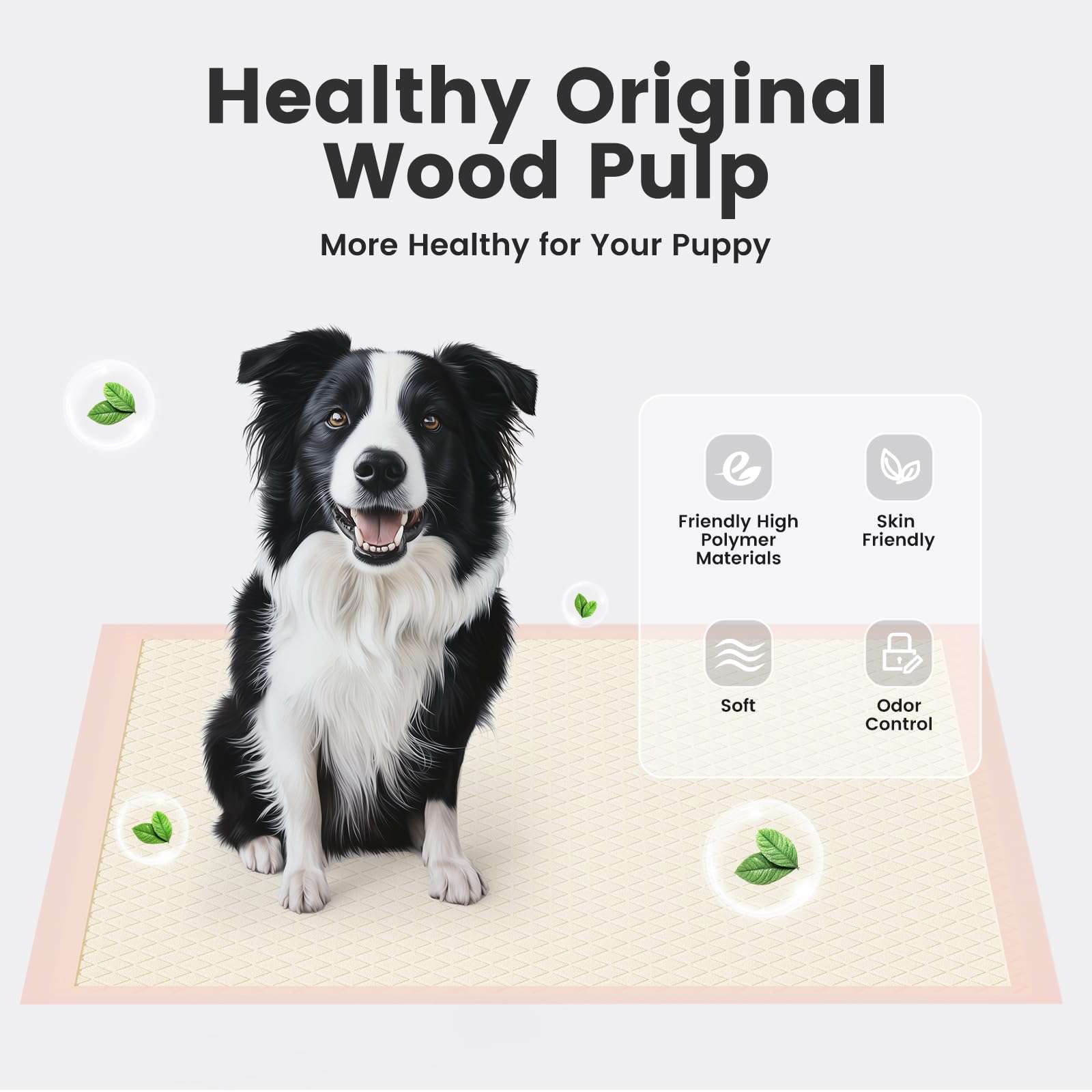 Gardner Pet six-layer core pad offers extra thick absorbency for busy puppies.
