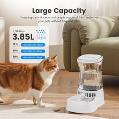 Gardner Pet filter outlet close-up highlights filter cotton for cleaner drinking water.