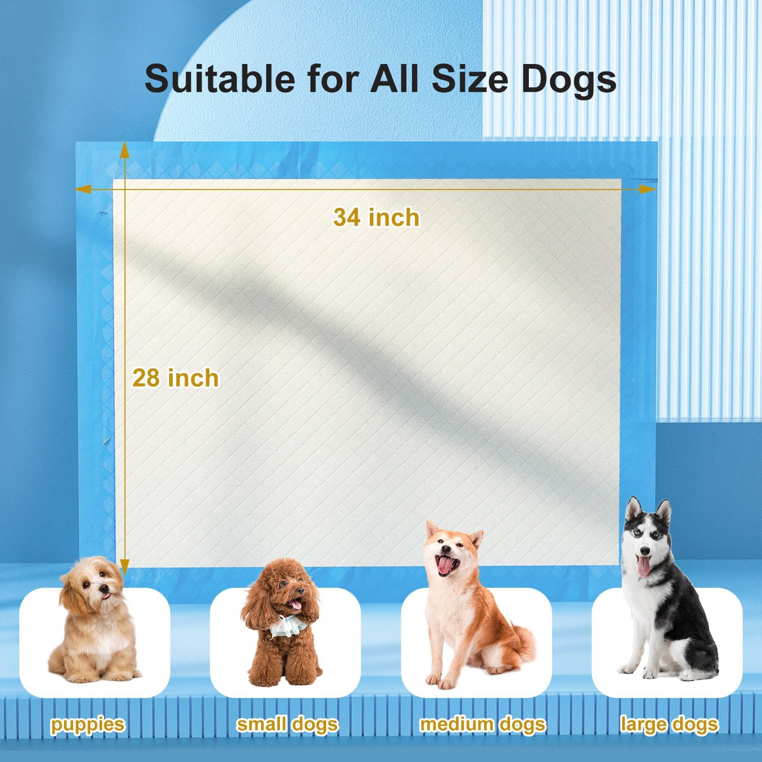 Gardner Pet five-layer thick core offers robust leak resistance for long indoor stays
