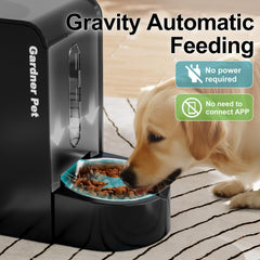 Gardner Pet food dispenser with 2.6 kg capacity for daily meals.