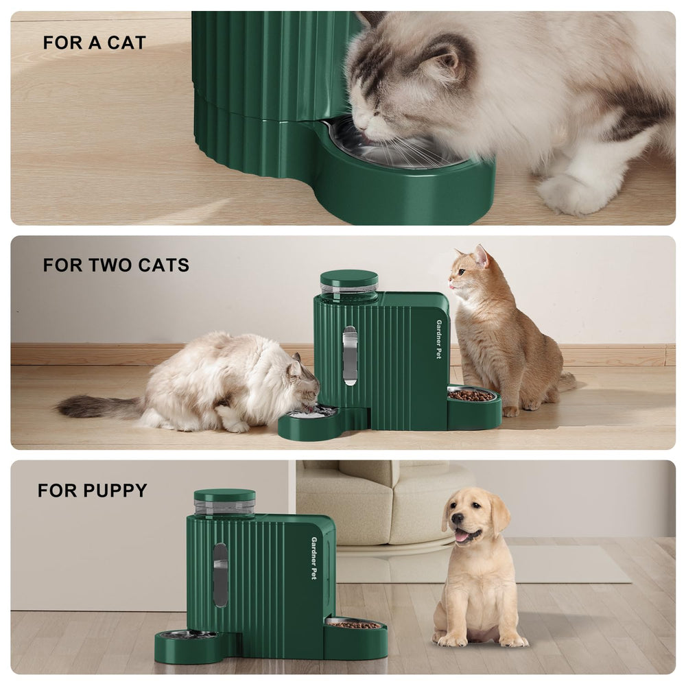 Gardner Pet gravity feed flow reduces food jams and waste