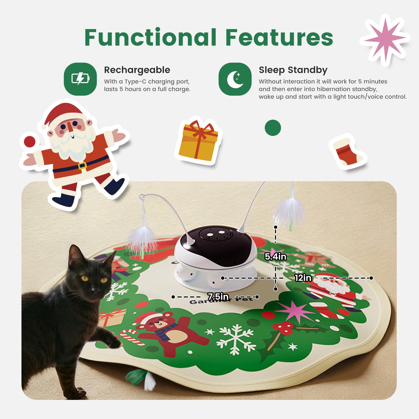 Gardner Pet 5in1 toy great for households with multiple cats.