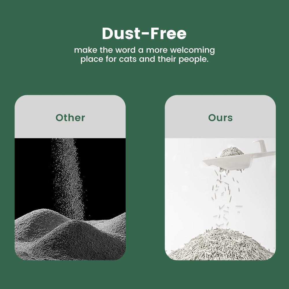 Gardner Pet plant-based soybean fiber provides natural litter texture.