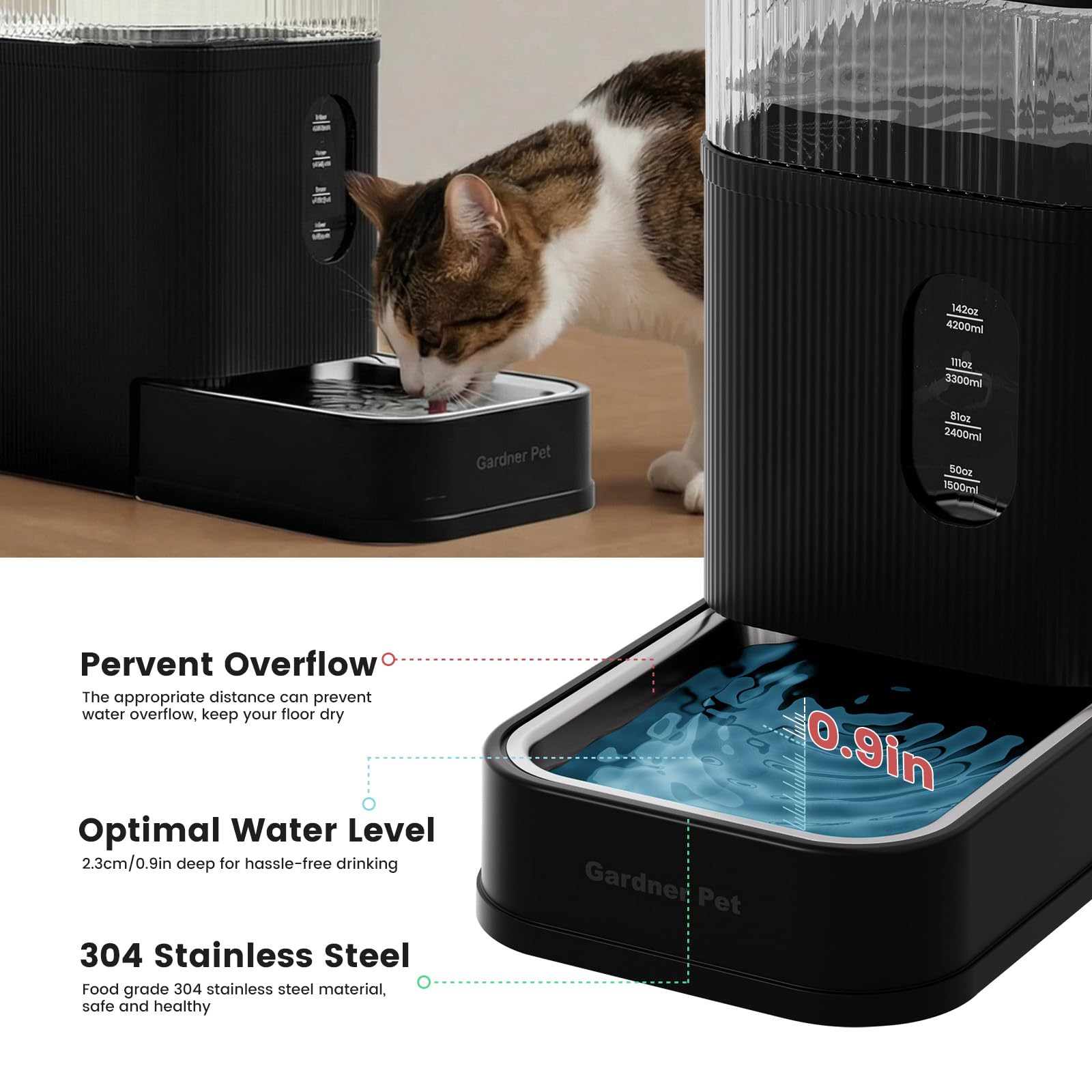 Gardner Pet Maifan stone filter cartridge for clean, eco-friendly water.