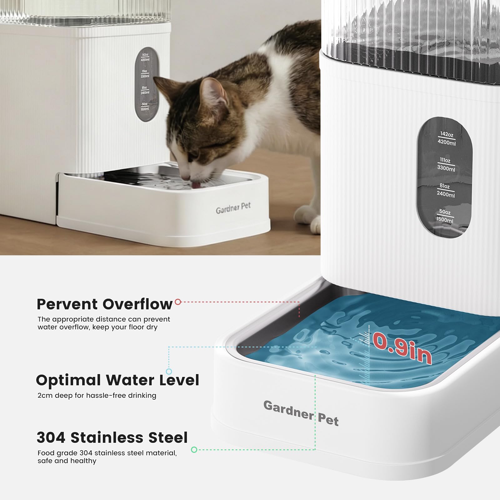 Gardner Pet Maifan stone filter highlighting eco-friendly mineral filtration benefits.