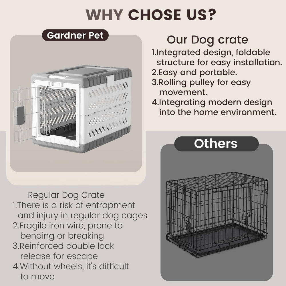 Gardner Pet multi-functional crate for indoor, travel, or outdoor use