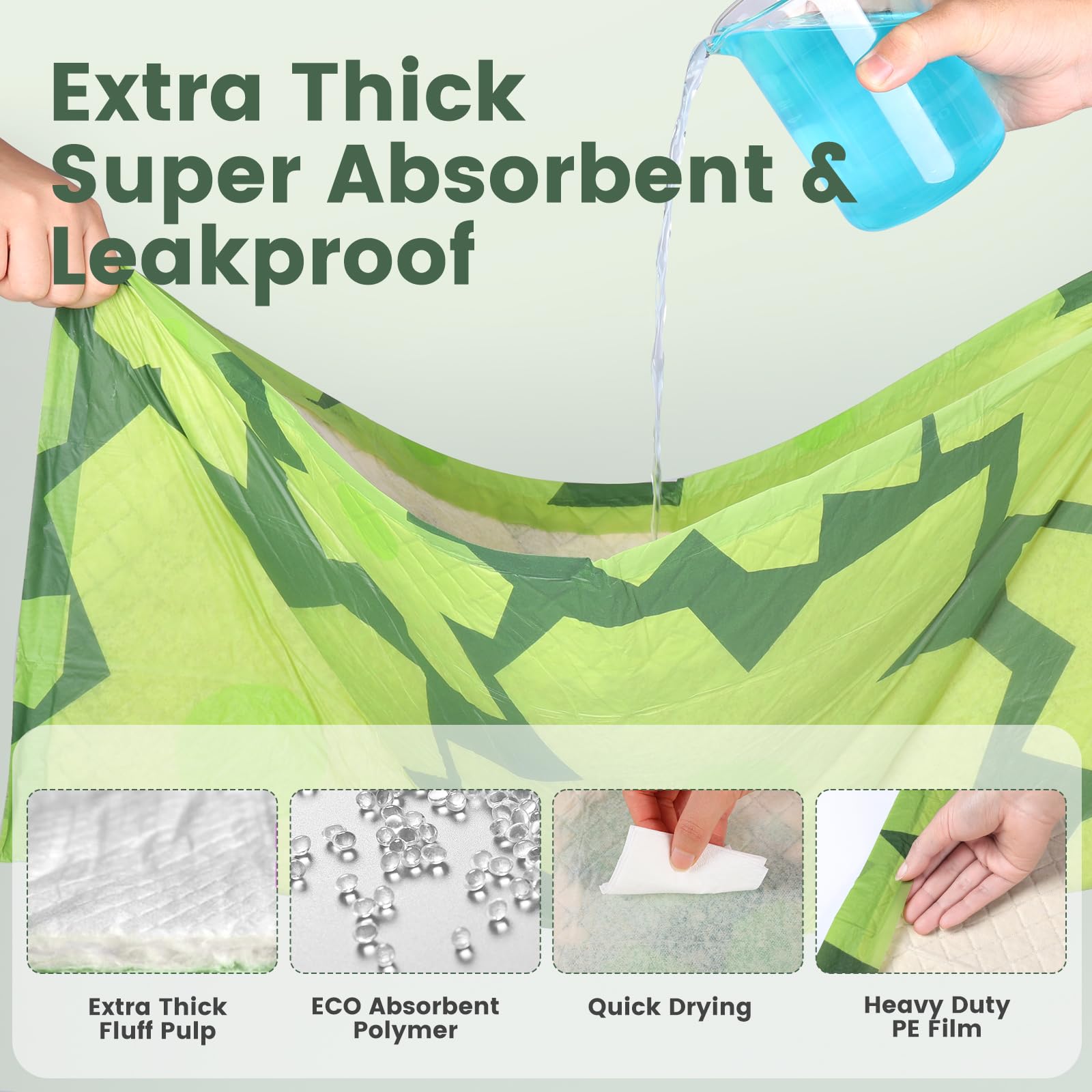 Gardner Pet pad features tear-proof back membrane to protect flooring