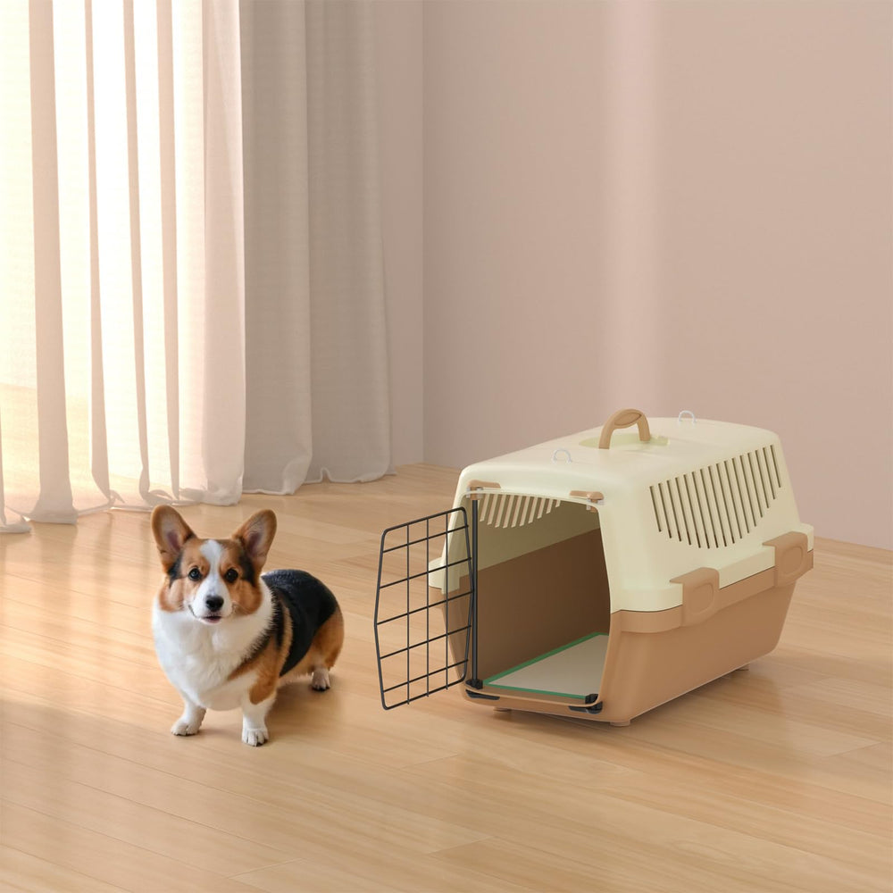 Gardner Pet pad features waterproof back and reinforced edges to protect floors.