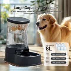 Gardner Pet stainless steel bowl offers durable, rust-free hydration.