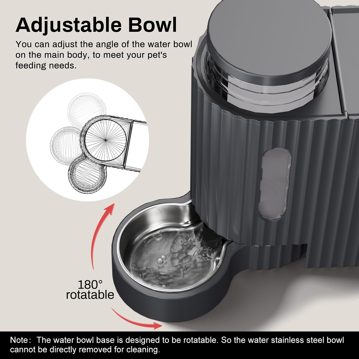Gardner Pet stainless steel food bowl ready for cleaning after use