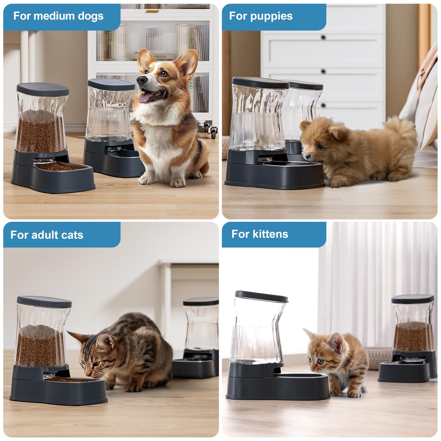 Gardner Pet stainless steel food bowl endures daily use and is dishwasher safe.