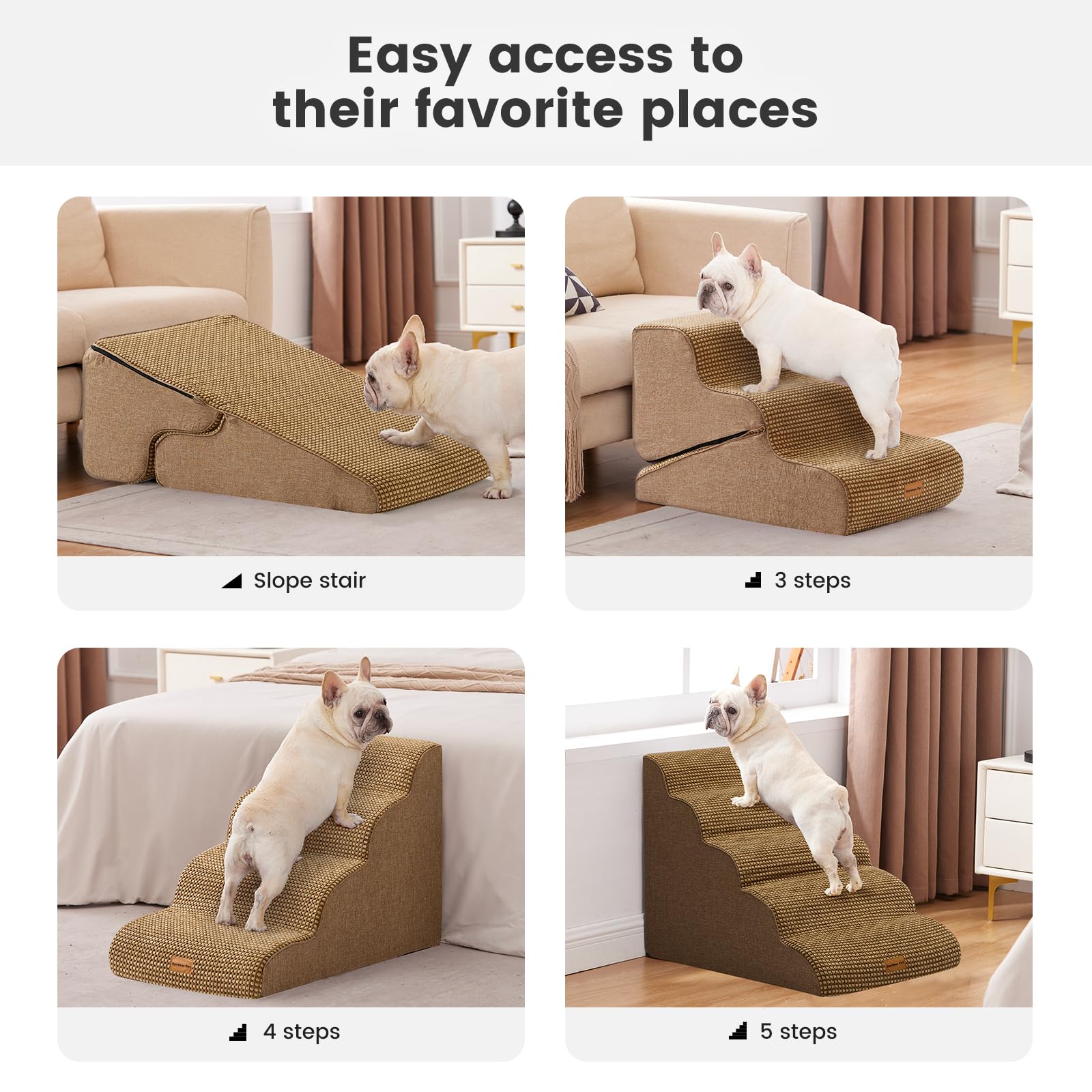 Gardner Pet waterproof cover protects foam and cleans easily.