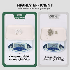 Gardner Pet tofu litter low dust reduces tracking on floors and paws