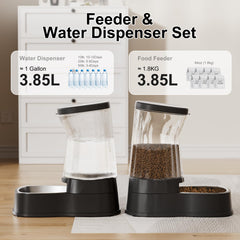 Gardner Pet water dispenser tank with 3.85L capacity ensures continuous hydration.