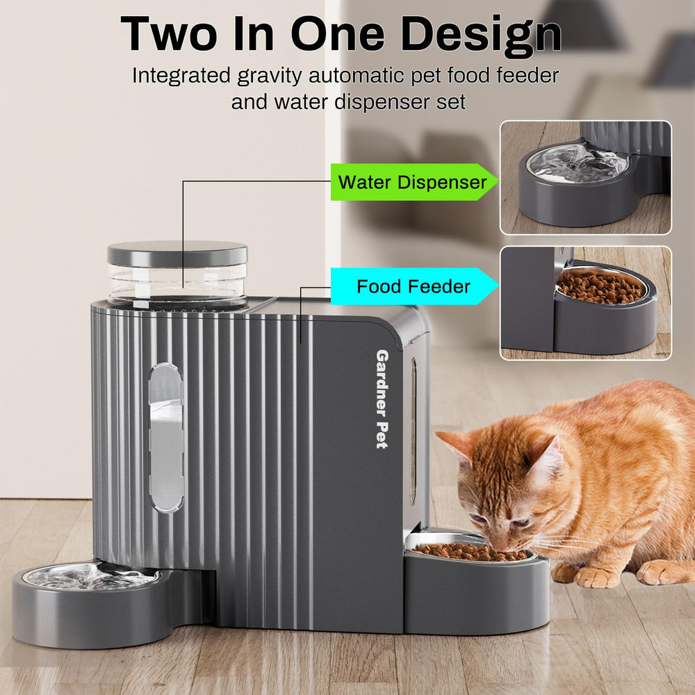 Gardner Pet water dispenser with stainless steel bowl for clean hydration