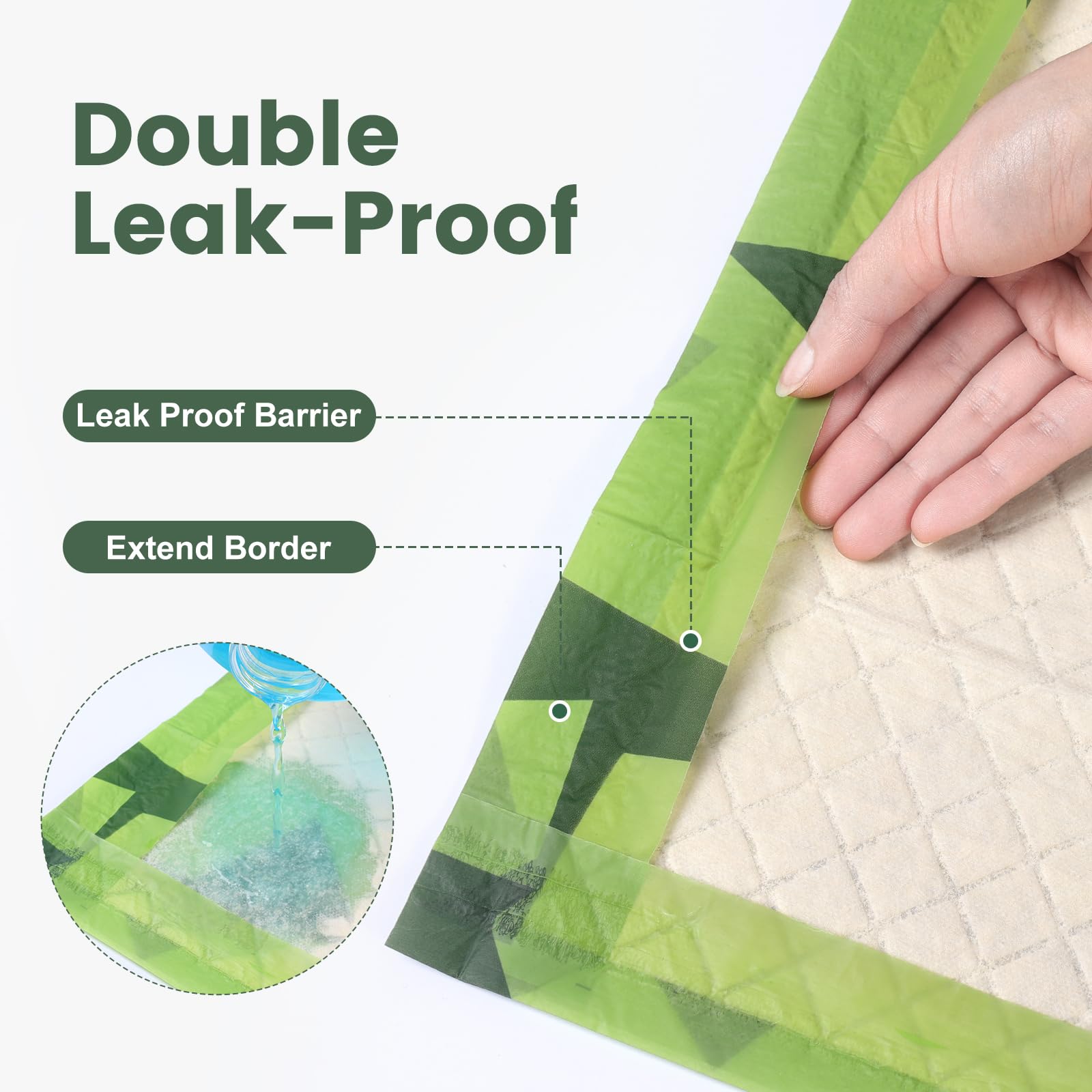 Gardner Pet XL puppy pads with extra thick core for strong absorption