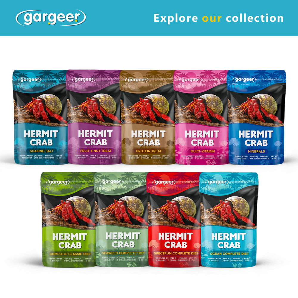 Gargeer complete diet serving ready to feed hermit crabs