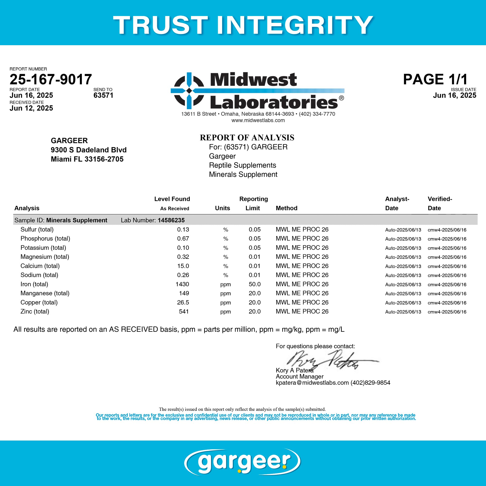 Gargeer complete minerals aids digestion with mineral clay and iodine complexity.