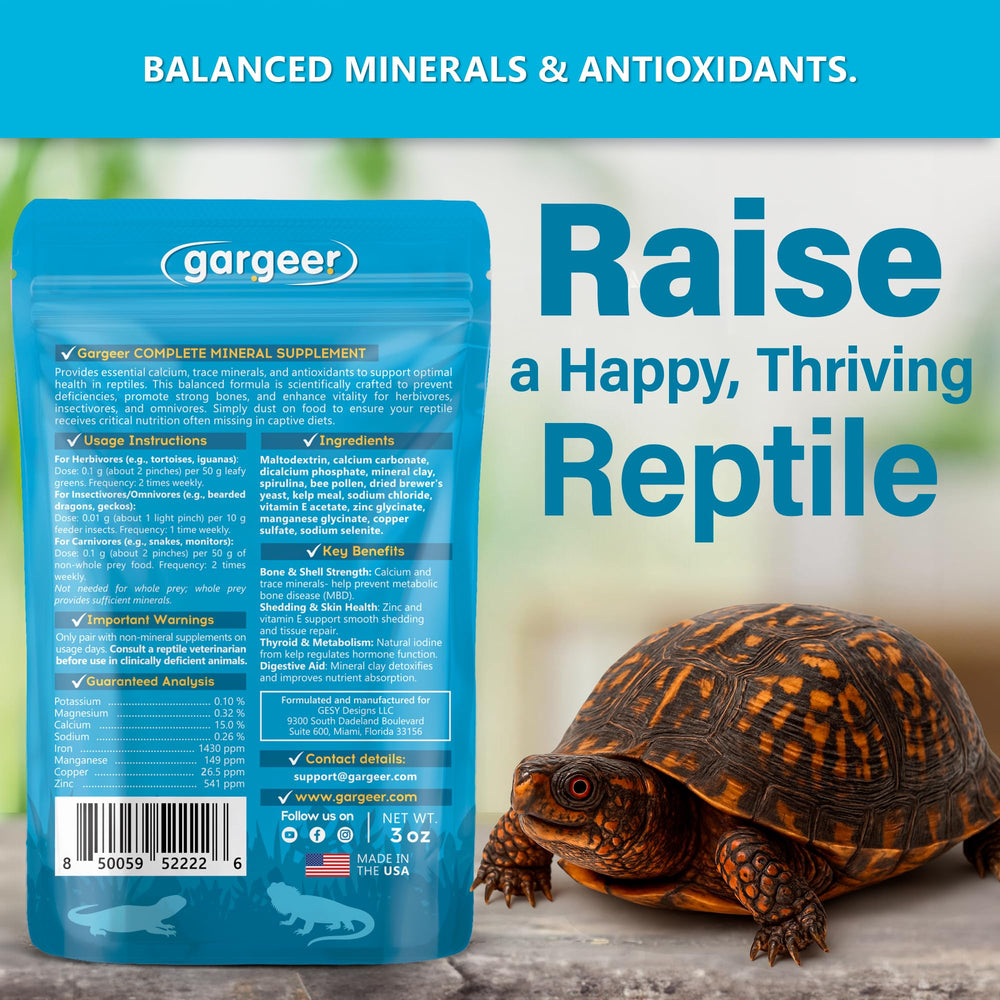 Gargeer Complete Mineral spoon image highlights easy dosing for precise supplementation.