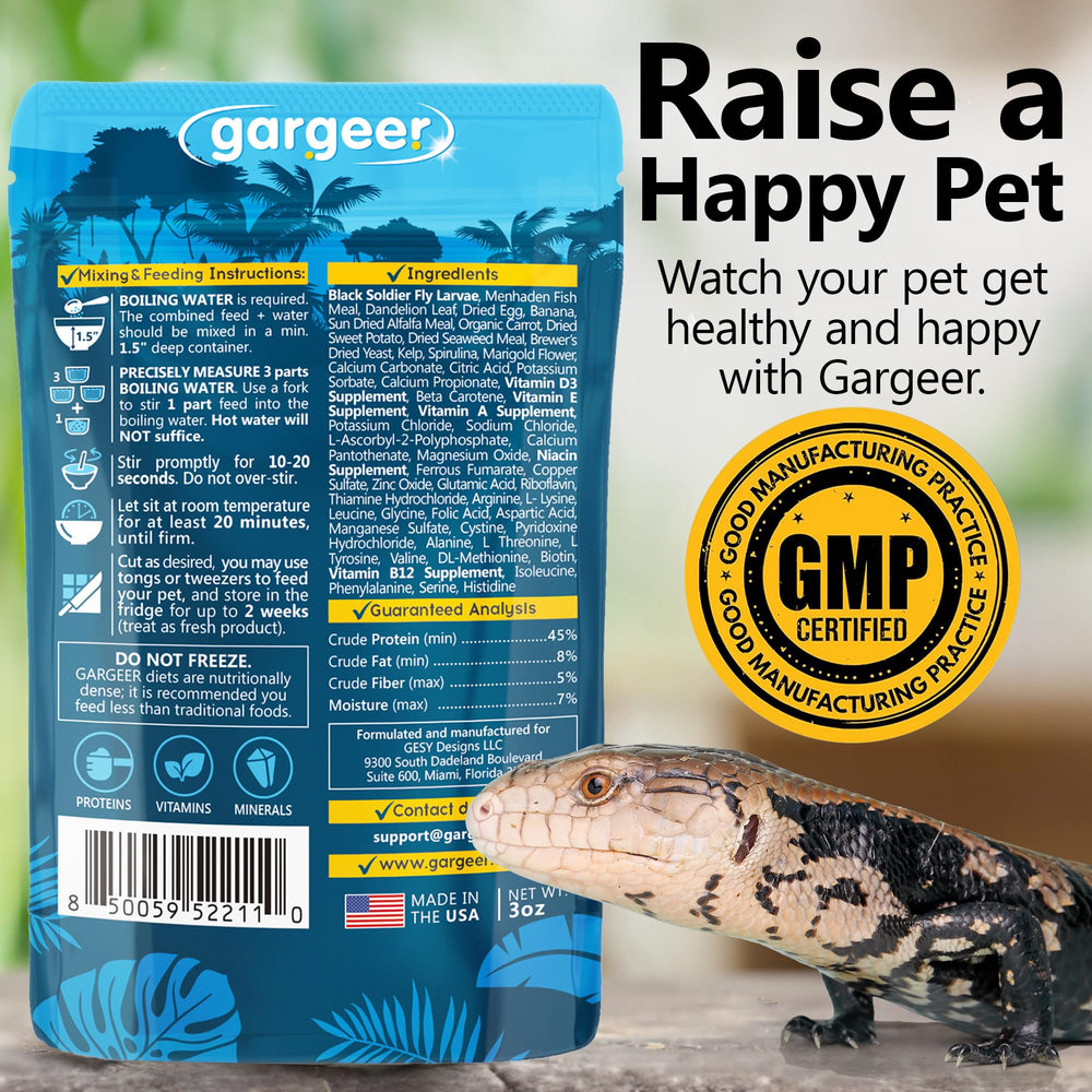 Gargeer feeding stripe during hunting encourages natural behavior at mealtime.