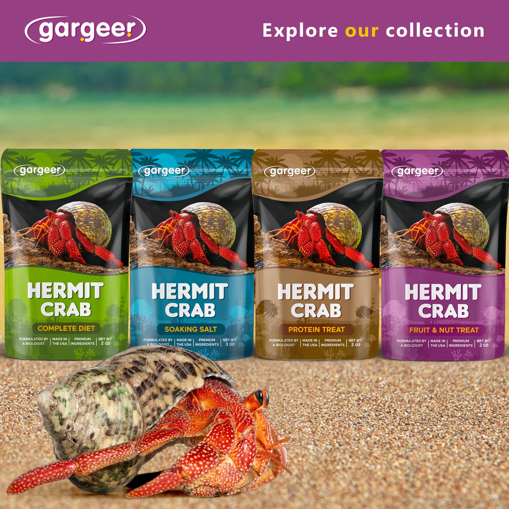 No artificial colors or flavors supports clean feeding for crabs