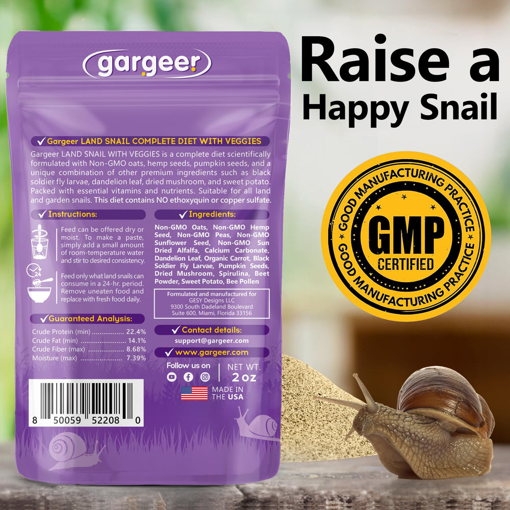Gargeer ingredients close-up featuring Non-GMO oats and hemp seeds for balanced nutrition.