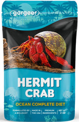 Gargeer Ocean Blend 2oz bottle displaying complete hermit crab diet benefits