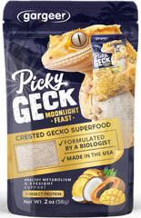 Gargeer Picky Geck Moonlight Feast bowl with vibrant fruit blend fueling nighttime activity.