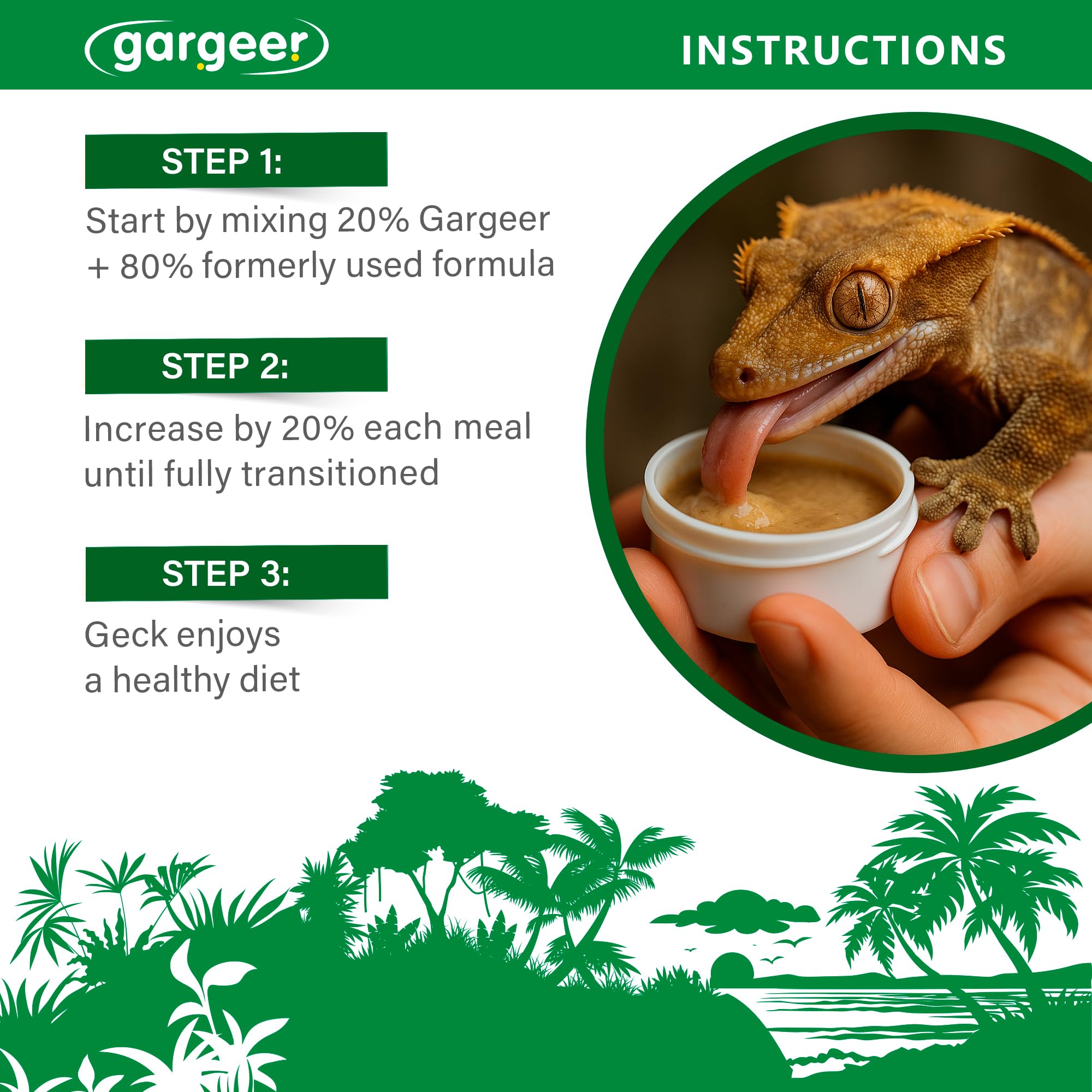 Gargeer Picky Geck Rainforest Mist—made in USA with premium ingredients.