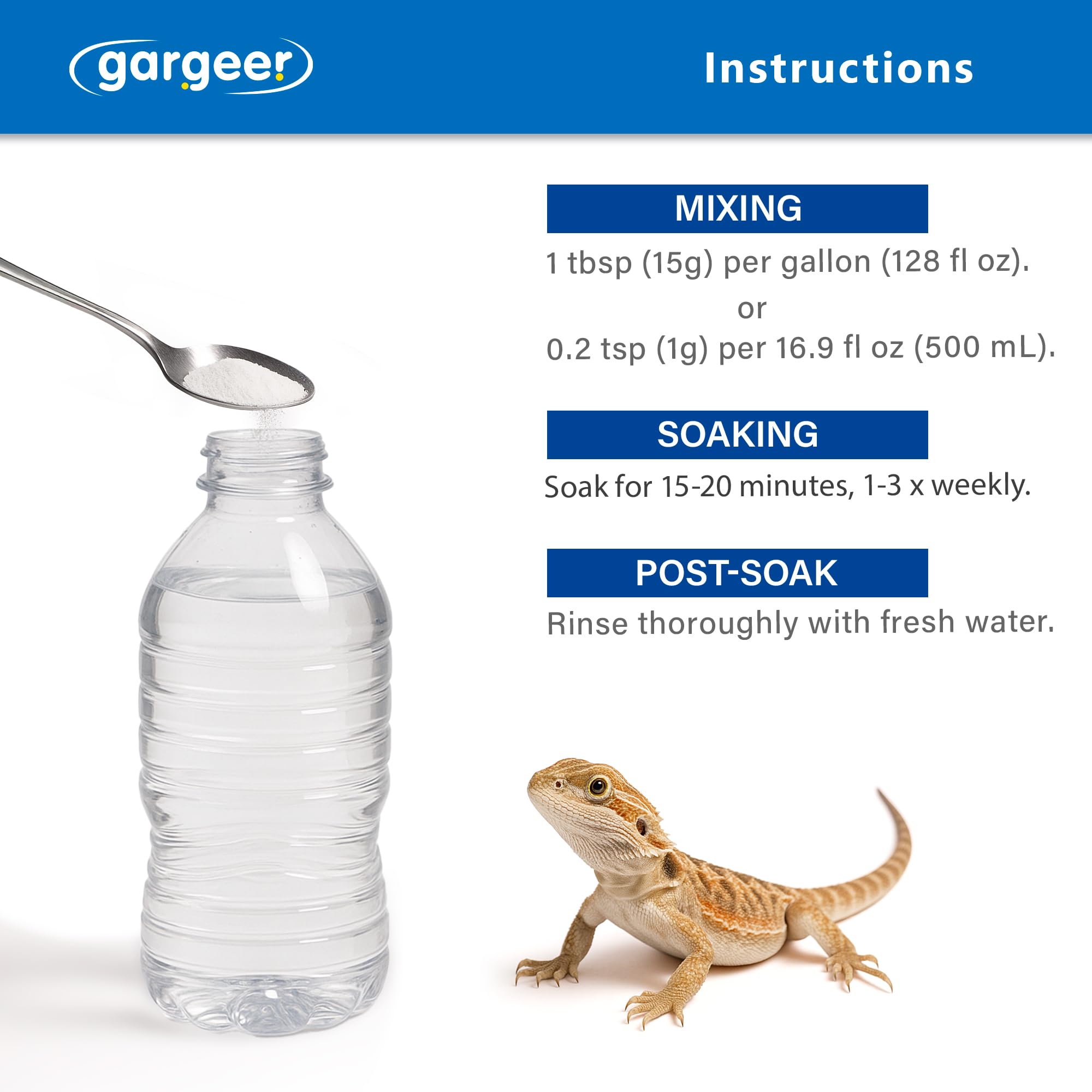 Gargeer ReptiSoak tortoise bath in warm water promotes hydration.