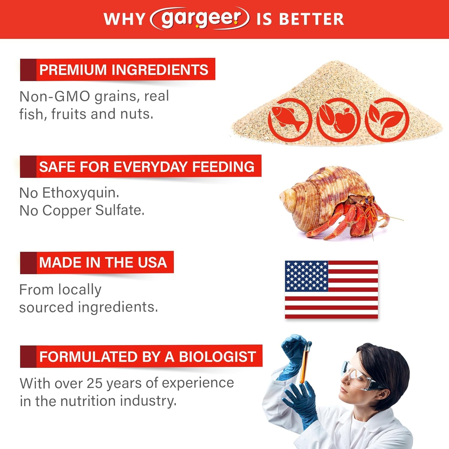 Gargeer Spectrum dispensed product in dish for easy feeding.