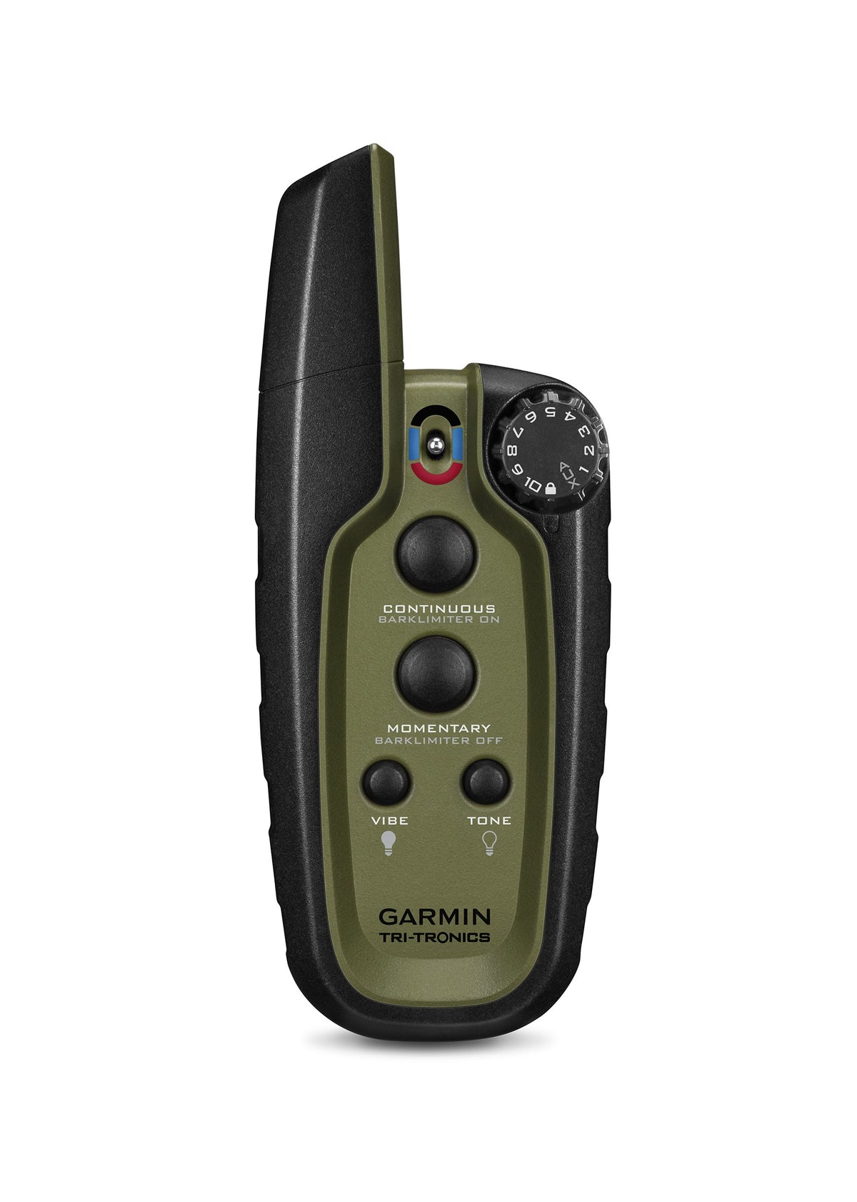 Garmin Sport PRO handheld for one-handed control and quick stimulation changes.