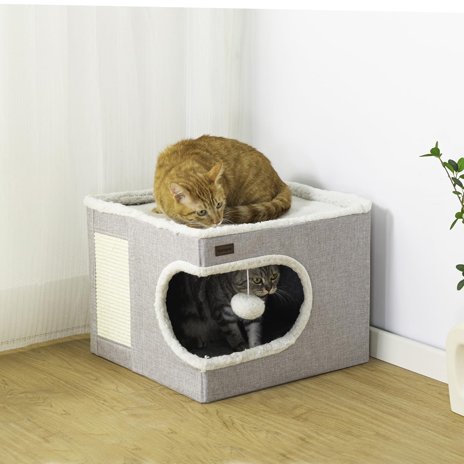 Garnpet hideaway tent provides private space for quiet naps.