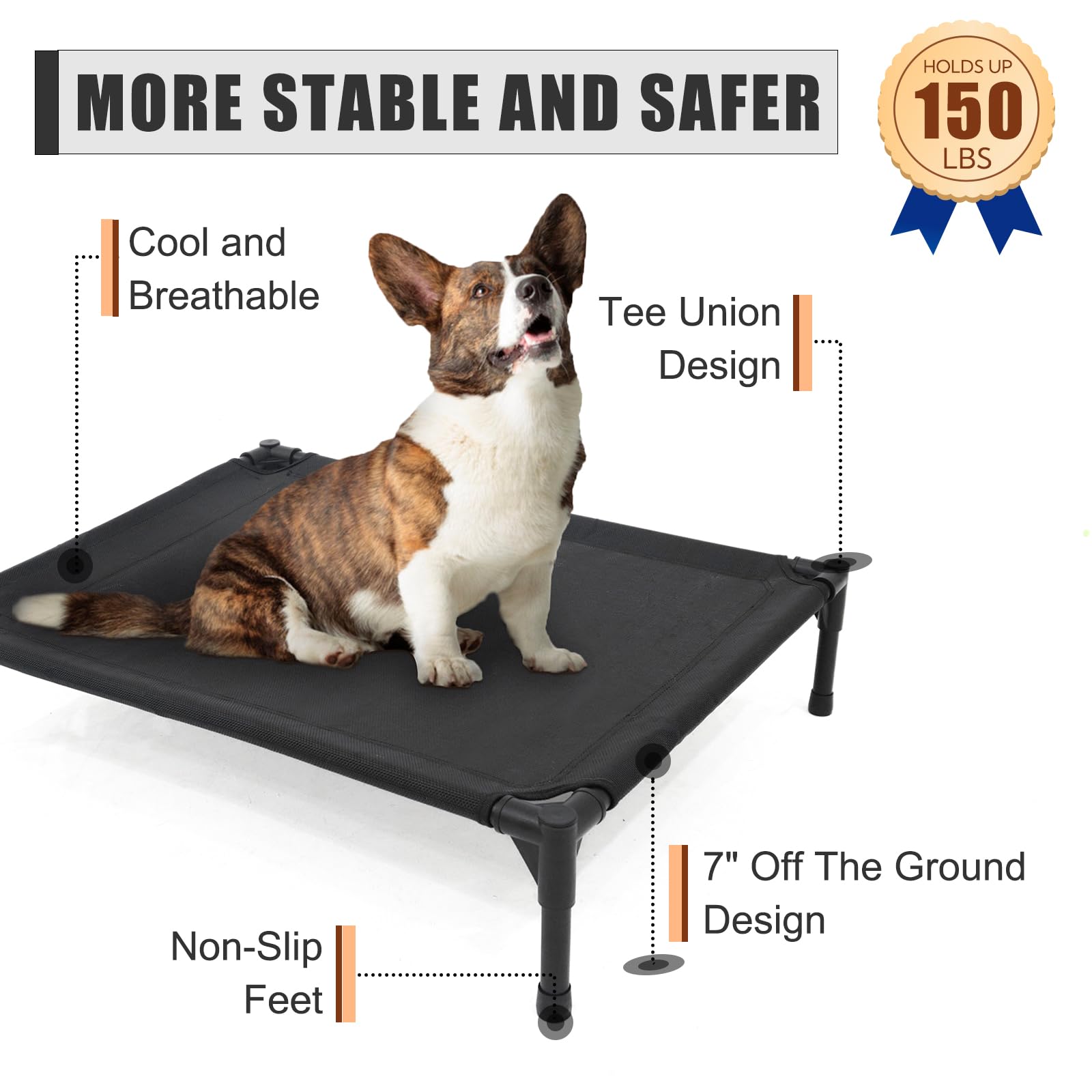 Garnpet bed easy-assembly plug-in design for hassle-free setup.