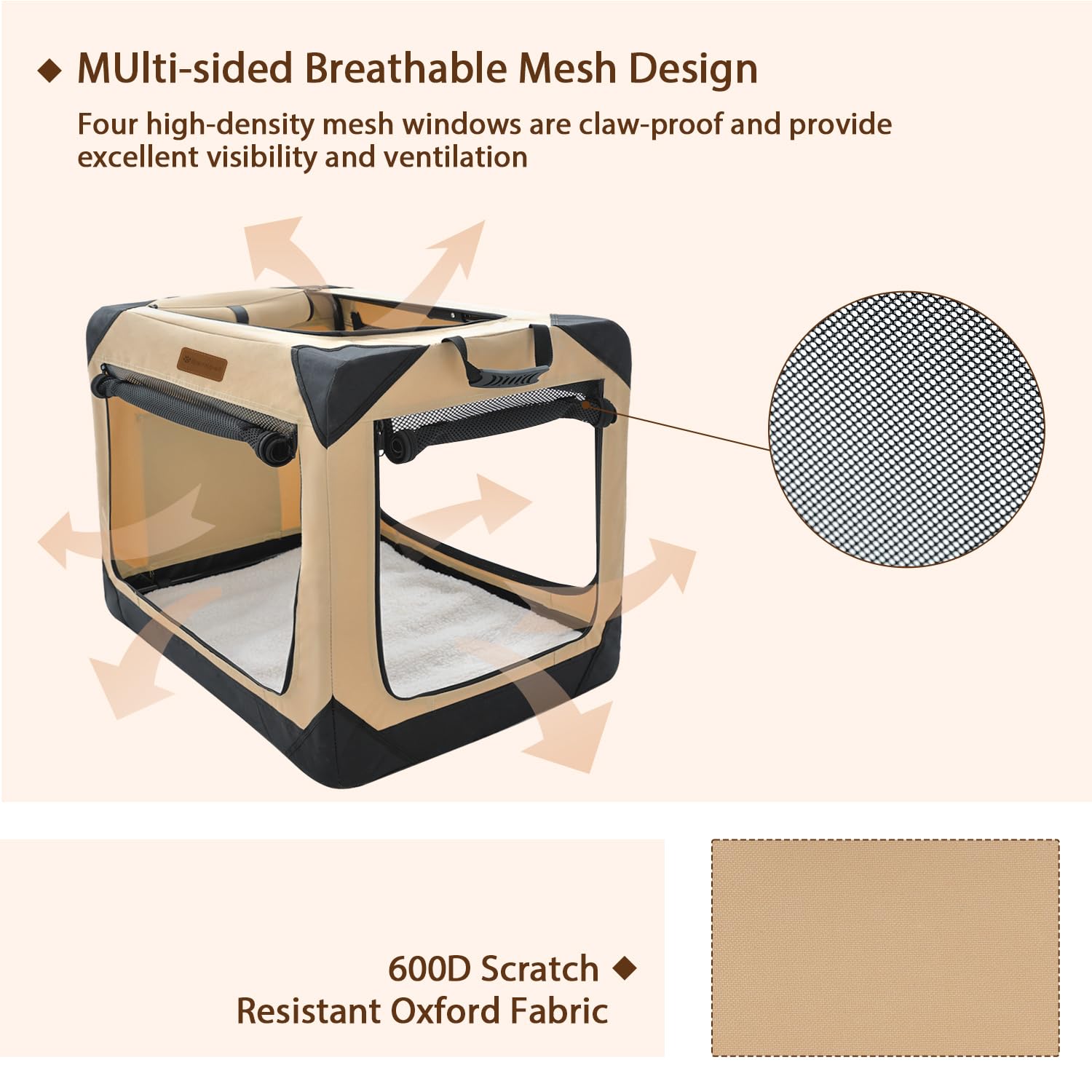 Garnpet easy-clean waterproof fabric keeps messes quick to wipe.