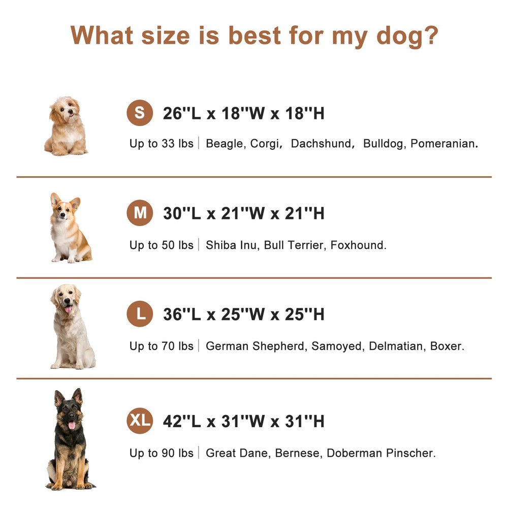 Garnpet dog crate’s sturdy steel frame ensures secure confinement
