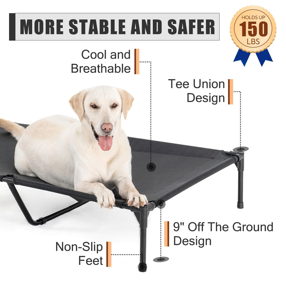 Garnpet XL elevated dog bed usable indoors or outdoors for large dogs