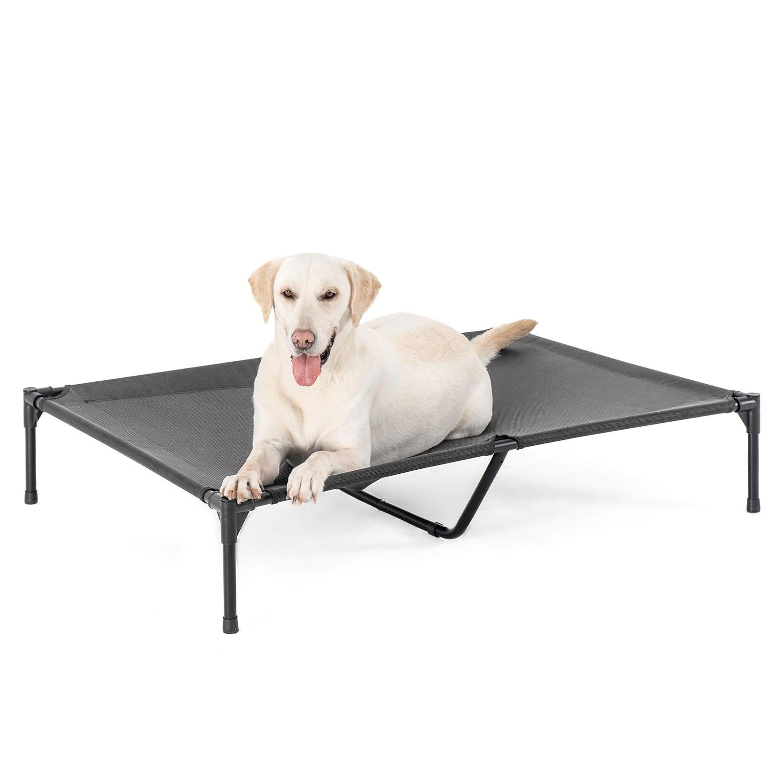 Garnpet XL elevated dog bed with Textilene mesh for cooling comfort outdoors and indoors