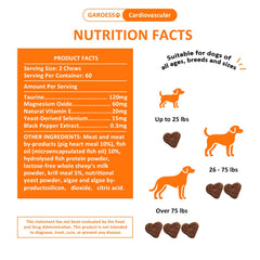 GAROESS CoQ10 Heart Chew bottle and label ready for daily use