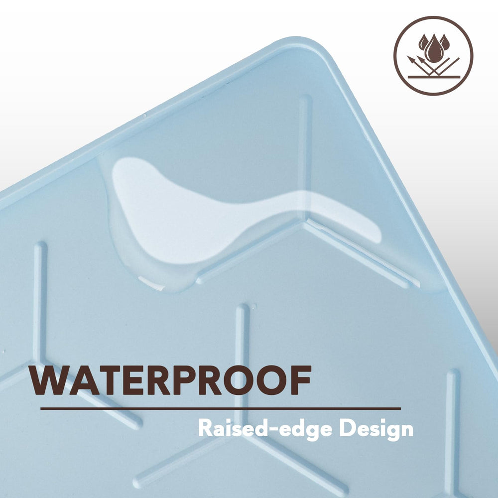 Garoopion durable silicone construction ensures long-lasting use under litter box.