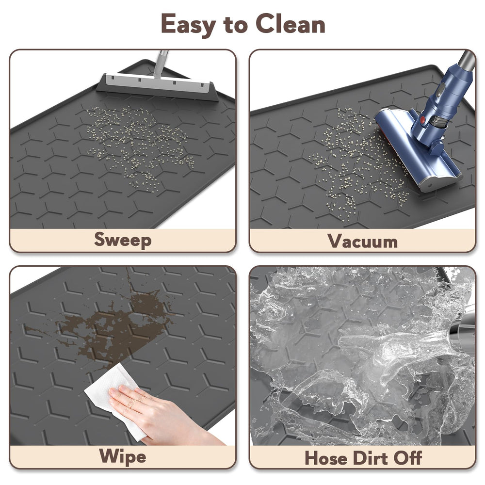 Garoopion durable silicone litter mat that feels soft on cat paws